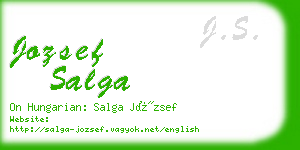 jozsef salga business card